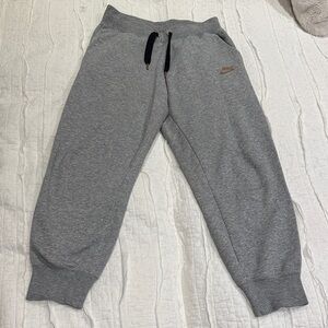 Nike Gray Joggers with Black Drawstring